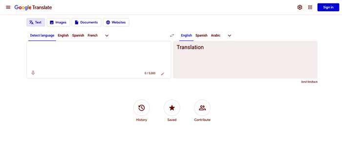 Google Translate(گوگل ترنسلیت)