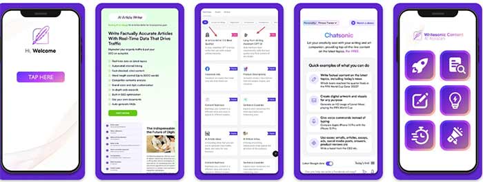 تولید محتوا سناریو نویس Writesonic
